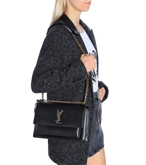 ysl sunset monogram large|Saint Laurent Sunset Large Monogram YSL Shiny Croco .